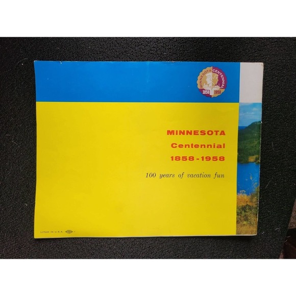 1958 Minnesota Centennial Visitor's Guide/Brochure - 100 Years of Vacation Fun - Picture 2 of 4